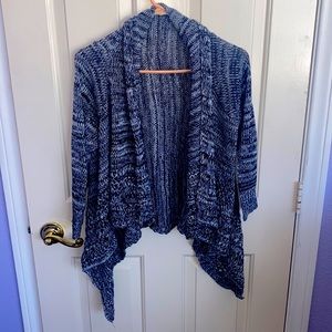 Blue and white Charlotte Russe cardigan size small